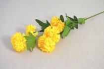 Chryzantéma 5 květů, 59cm. žlutá 