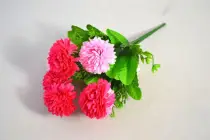 Chryzantéma 7 květů 30cm sv.+tm. růžová 