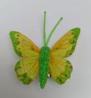 Dekorační motýl, malý 5 cm, zelená 