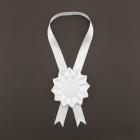 Kokarda na krk 12 cm Classic, bílá 