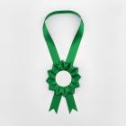 Kokarda na krk 12 cm Classic, zelená 
