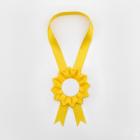 Kokarda na krk 12 cm Classic, žlutá 