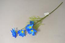 Kopretiny 5 květů 50 cm tm. modrá 