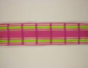 Kostková stuha s monofilem a drátem, 40mm, fialová 