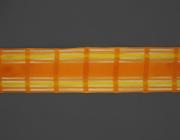 Kostková stuha s monofilem a drátem, 40mm, oranžová 