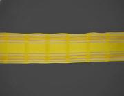 Kostková stuha s monofilem a drátem, 40mm, žlutá 