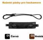 Kožené pásky pro hackamore AC799 - hnědá 