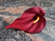 Květ kala 12 cm červená č. 1 