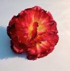 Květ karafiát 9 cm  tm. červeno - oranžový 