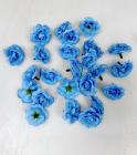 Květ růže 3,5 cm modrá 