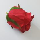 Květ růže poupě 6 cm červené 