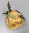Květ růže poupě 6 cm oranžový 
