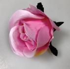 Květ růže poupě 8 cm růžová 