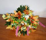 Kytice lilií, 40 cm, oranžová 