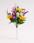 Kytice narcisů, mix květů 40 cm, žluto-fialová 