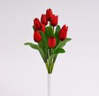 Kytice tulipánů 37 cm, červená 
