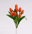 Kytice tulipánů 37 cm, oranžová 