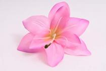 Lilie květ satén de Luxe 14 cm růžovo-fialová 