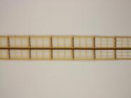 Plátnová stuha s monofilem,vzorem a drátem, 25mm, hnědá 