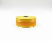 Plátnová stuha s monofilem,vzorem a drátem, 40mm, žlutá 