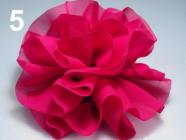 Růže do vlasů LENKA - průměr 10 cm - růžová malinová 