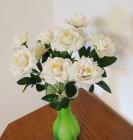 Růže keřík 5 květů 29 cm kremová 