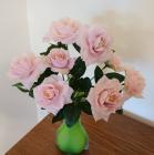 Růže keřík 5 květů 29 cm růžová 