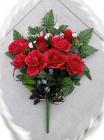Smuteční kytice - červené růže 