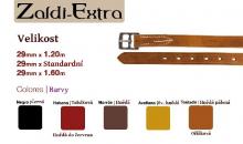 Třmenové řemeny Zaldi Exta 29 mm x standard - hnědá do červena (tabáková) 
