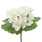 Umělá fialka 19 cm, bílá 