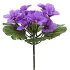 Umělá fialka 19 cm, fialová 