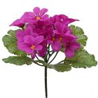 Umělá fialka 19 cm, vínová 