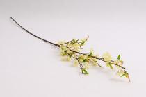 Umělá kvetoucí větev jabloně 115 cm krémová 