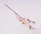 Umělá kvetoucí větev jabloně 64 cm, světle růžová 