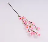Umělá kvetoucí větev jabloně 85 cm růžová 
