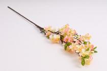 Umělá kvetoucí větev jabloně 86 cm, krémově růřová 