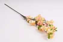Umělá kvetoucí větev jabloně 86 cm, krémově růřová 
