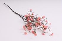 Umělá kvetoucí větev třešně 105 cm, růžová 