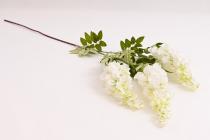 Umělá kvetoucí větev vistárie 104 cm, bílá 