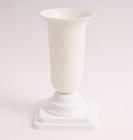 Váza plastová se zátěží 26 x 15 cm, bílá 
