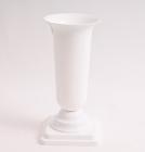 Váza plastová se zátěží 30 x 15 cm, bílá 
