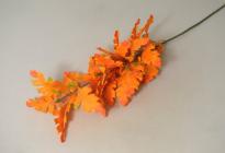 Větev dub 39 listů 72 cm oranžová 