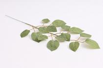 Větev s lístky ruže 49 cm, světle zelená 
