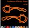 HACKAMORE CAVALLO ALUPRO AC799 - oranžová 