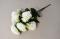Karafiát kytice 7 květů 41 cm bílý 
