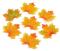 Umělý javorový list 8 x 8 cm, oranžovožlutý 